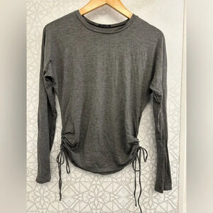 New Terez gray long sleeve top size ties girls size XL